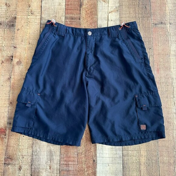 Red sand mens 10" cargo shorts in navy blue -XL - Picture 1 of 7